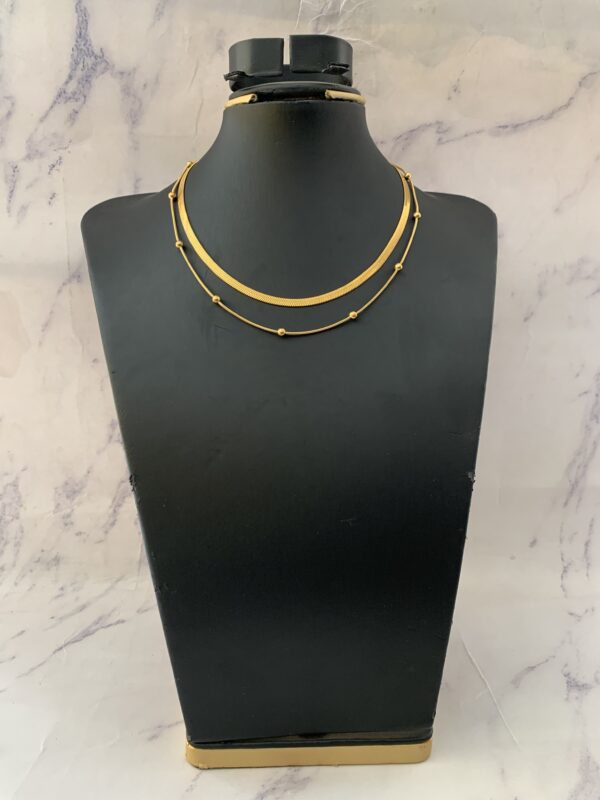 BALL HEIRRINGBONE NECKLACE
