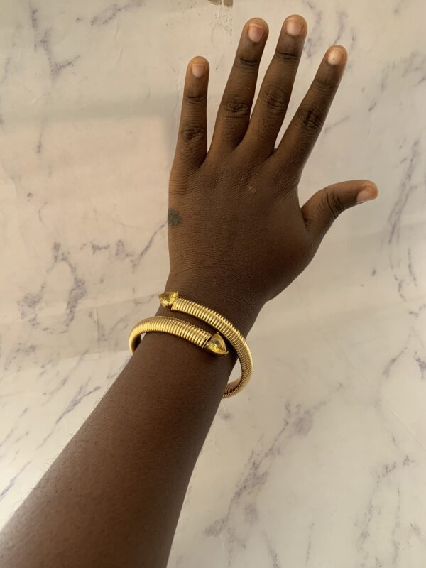 TWINE GOLD BANGLE