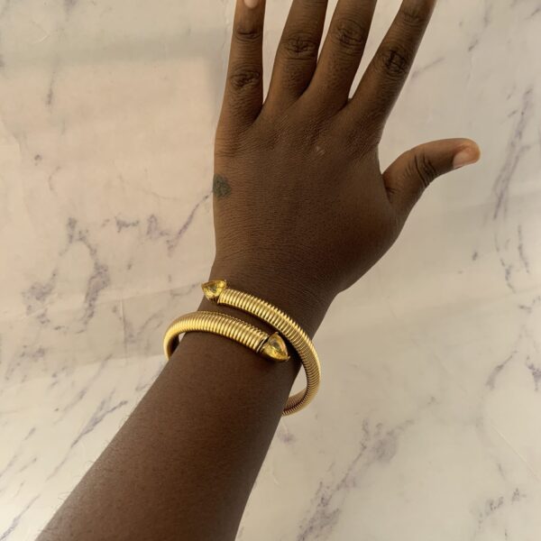 TWINE GOLD BANGLE