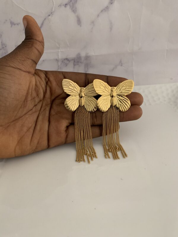 BUTTERFLY DROP EARRING