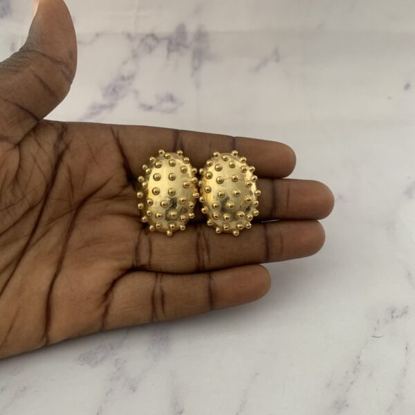 SPIKE GOLD EARRINGS