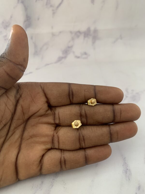 3MM GOLD REPLICA EARRING