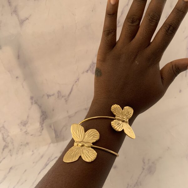 BUTTERFLY WRAP CUFF BANGLE