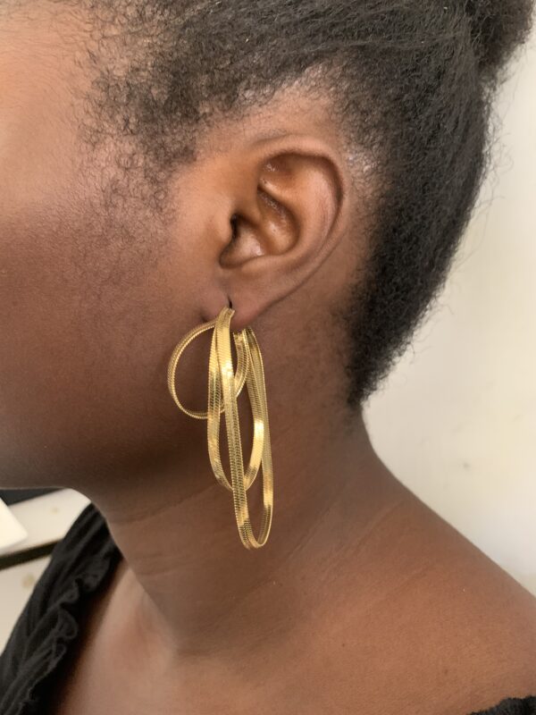 HIERRINGBONE EARRING