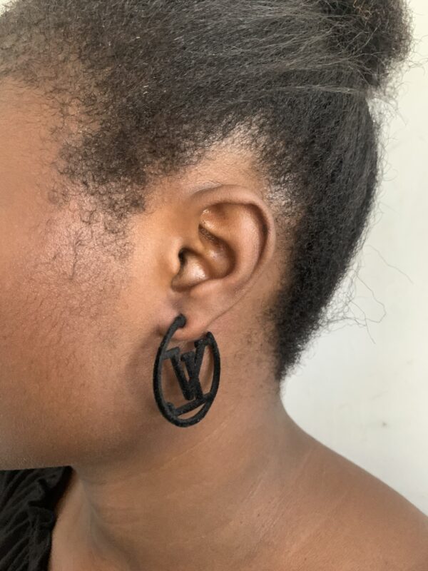 BLACK LV EARRINGS