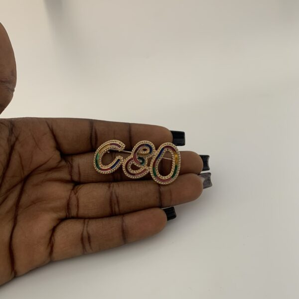 CEO STONE BROOCH