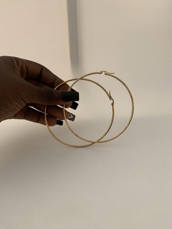 85MM HOOP EARRING