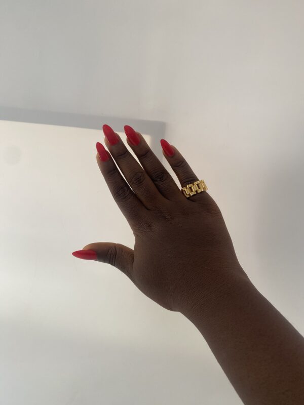 CUBI GOLD RING 7