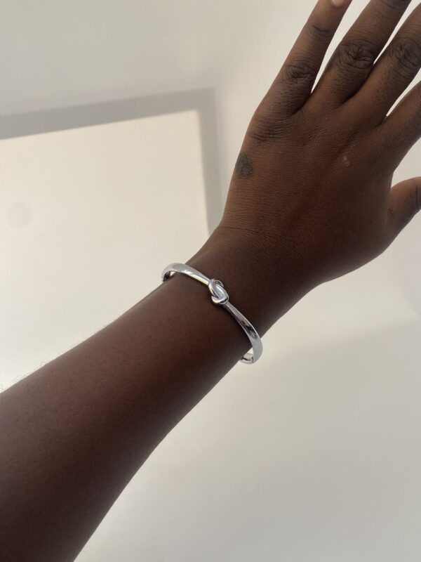 KNOT CUFF BANGLE SILVER