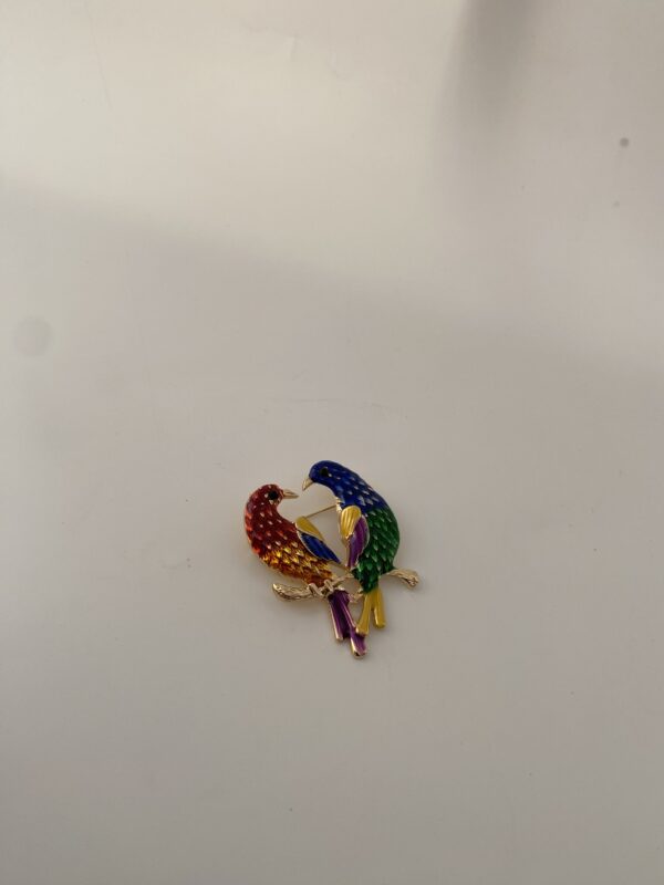 DUO PARROT BROOCH - Image 2