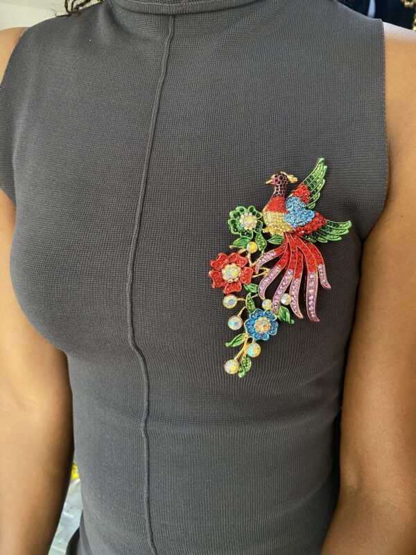 BRG PEACOCK BROOCH