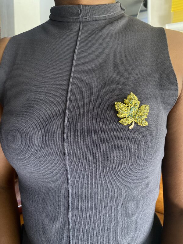 MAPPLE GREEN BROOCH