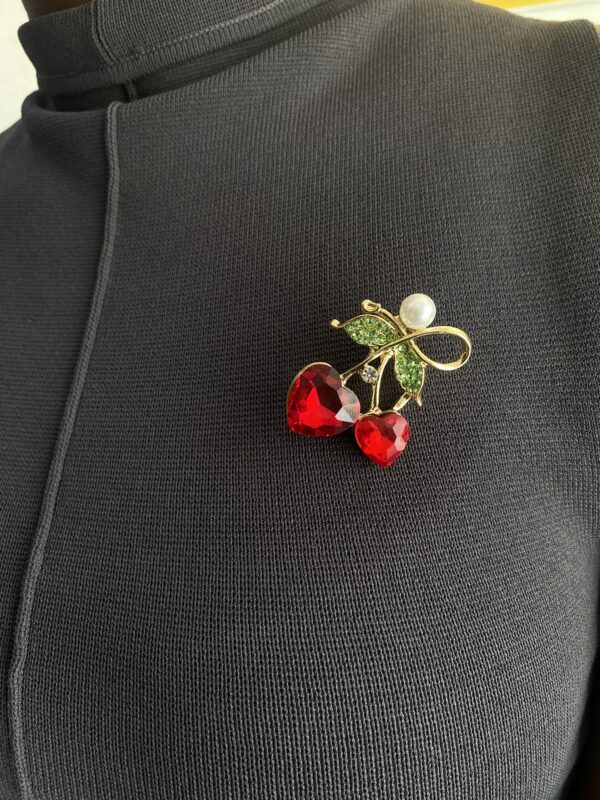 CHERRY BROOCH