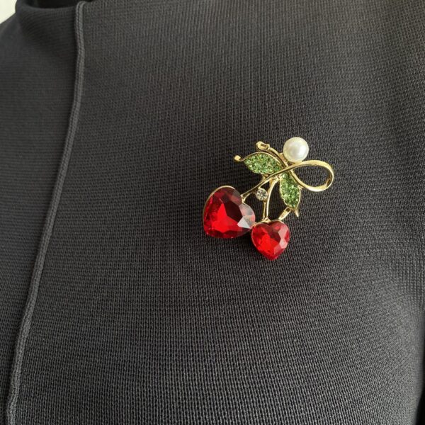 CHERRY BROOCH