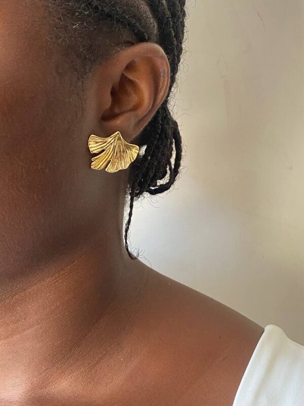 BILOBA LEAF EARRING - Image 2