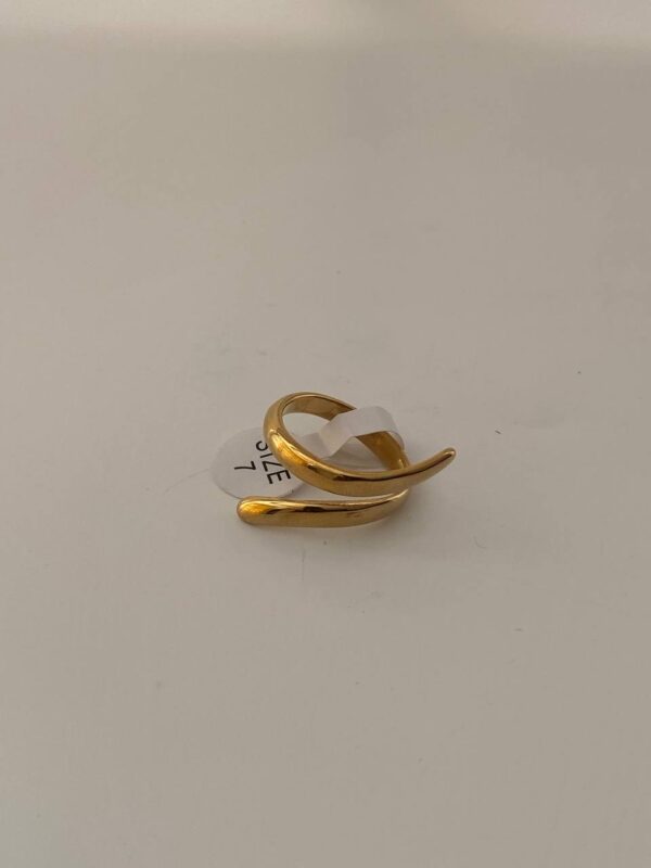 FLASH GOLD RING SIZE 7 - Image 2