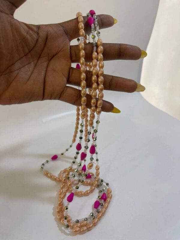 PEACH ND PINK SARAFINA WAISTBEAD