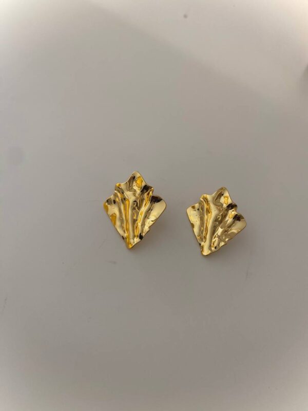 TEXTURED PLAT EARRING