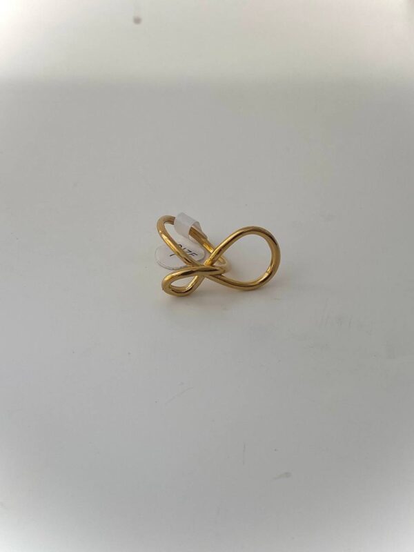 TWISTED BOW RING SIZE 10 - Image 2