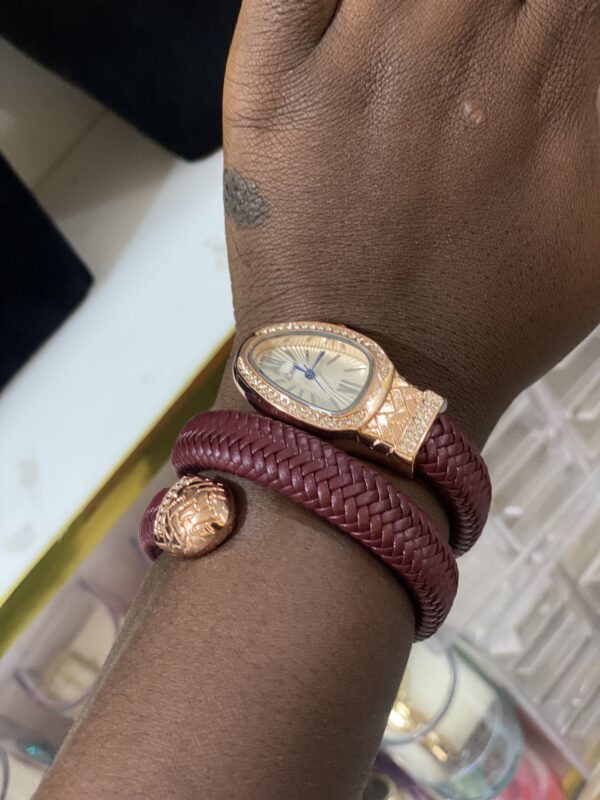 BURGUNDY WRAP WATCH