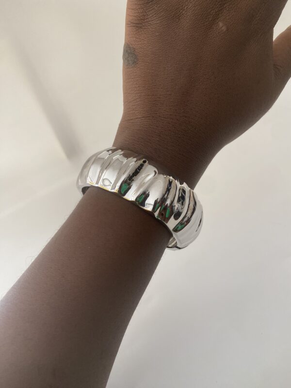 CHUNKY CITADEL 2 BANGLE SILVER