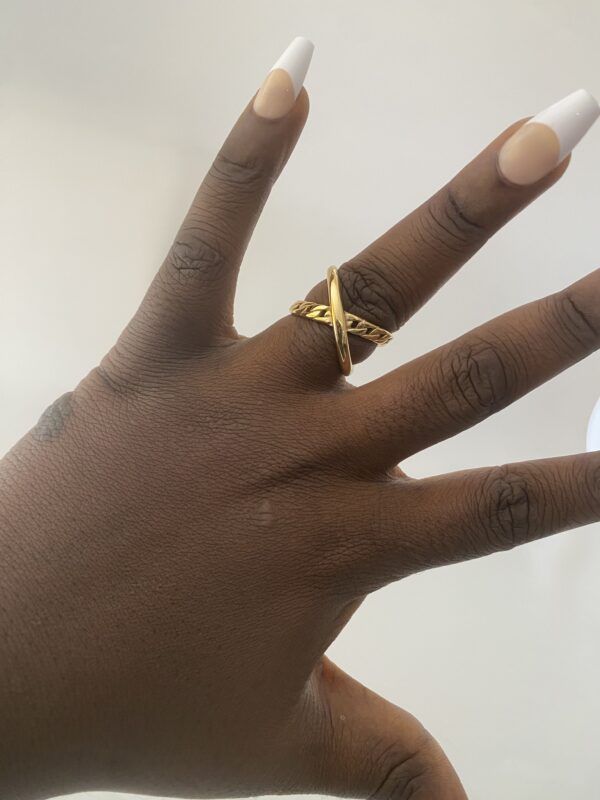 CUBAN CROSS RING SIZE 10