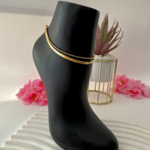 STEPBOX HEIRRINGBONE ANKLET