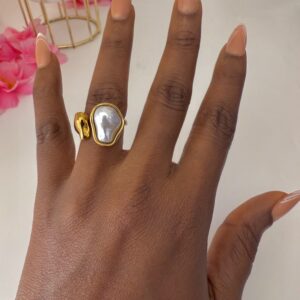 PEARL BEAN RING