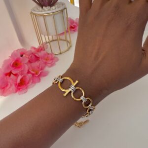 2TONE LINK CUBAN BRACELET