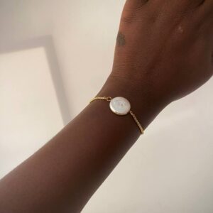 PEARL DRAWSTRING BRACELET