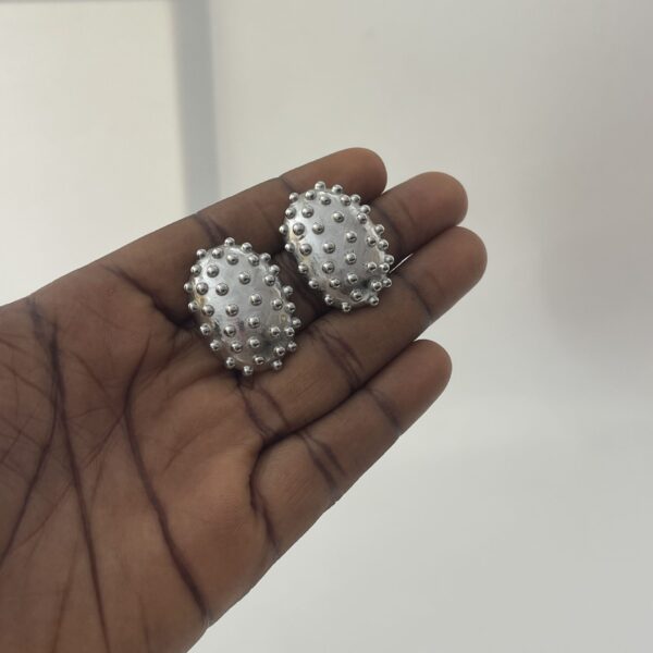 SPIKE SILVER EARRINGS