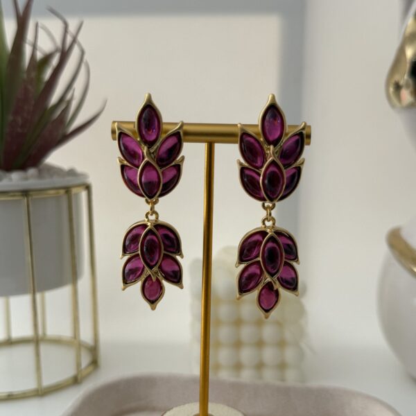 2STEP PURPLE EARRRING