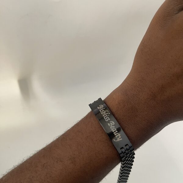 ENGRAVE BLACK MEDIUM TIGHT ROLEX BRACELET