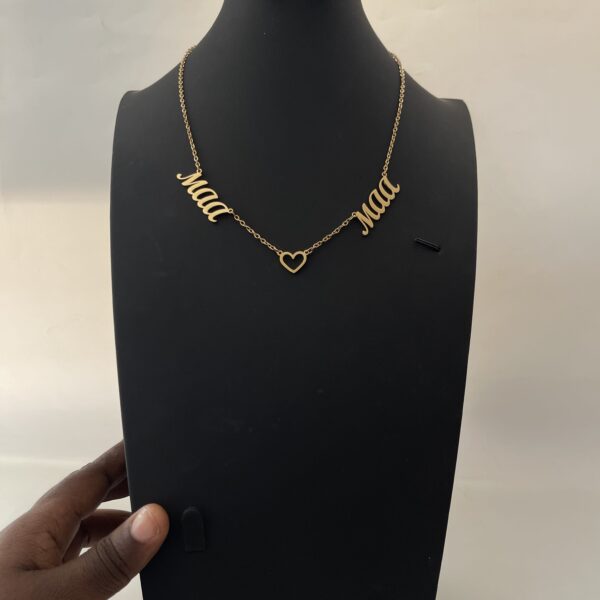 2SIDE NAME NECKLACE WITH LOVE