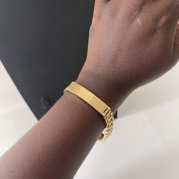 ENGRAVE GOLD SMALL ROLEX BRACELET