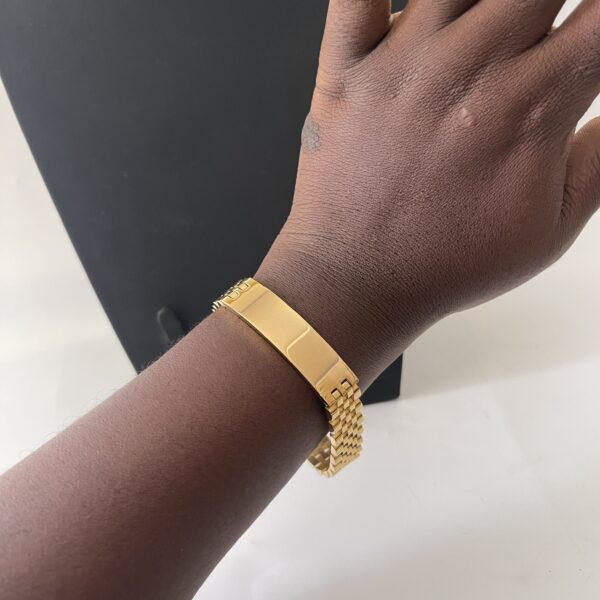 ENGRAVE GOLD MEDIUM TIGHT BRACELET