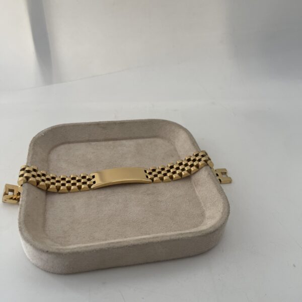 ENGRAVE GOLD BIG TIGHT BRACELET