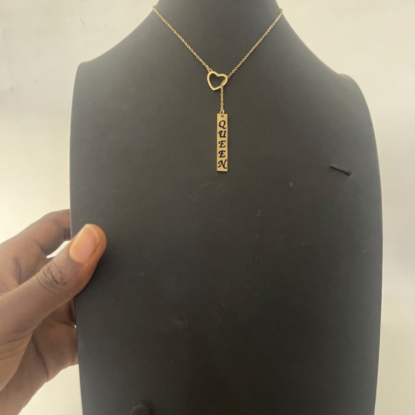 ENGRAVE HEART INFUSE NECKLACE